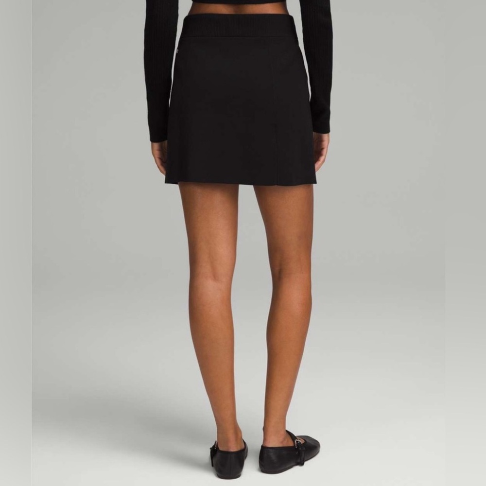 Lululemon✨Ribbed-Knit Mini Skirt RARE•Black•Knit Full Zip Skirt•Like New•Large - Picture 4 of 15